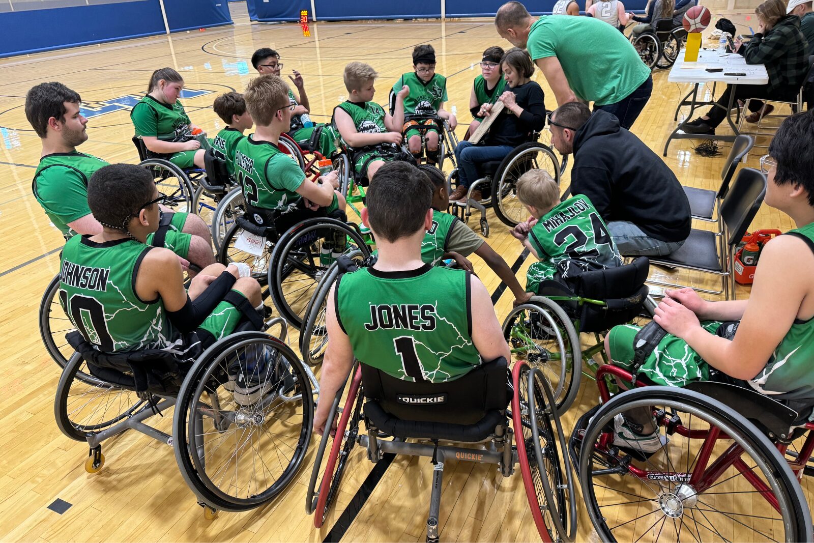 Using sports to motivate children who use wheelchairs.